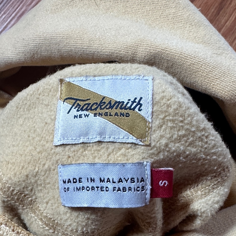 Tracksmith Yellow Hooded Pullover Sweatshirt - image 2